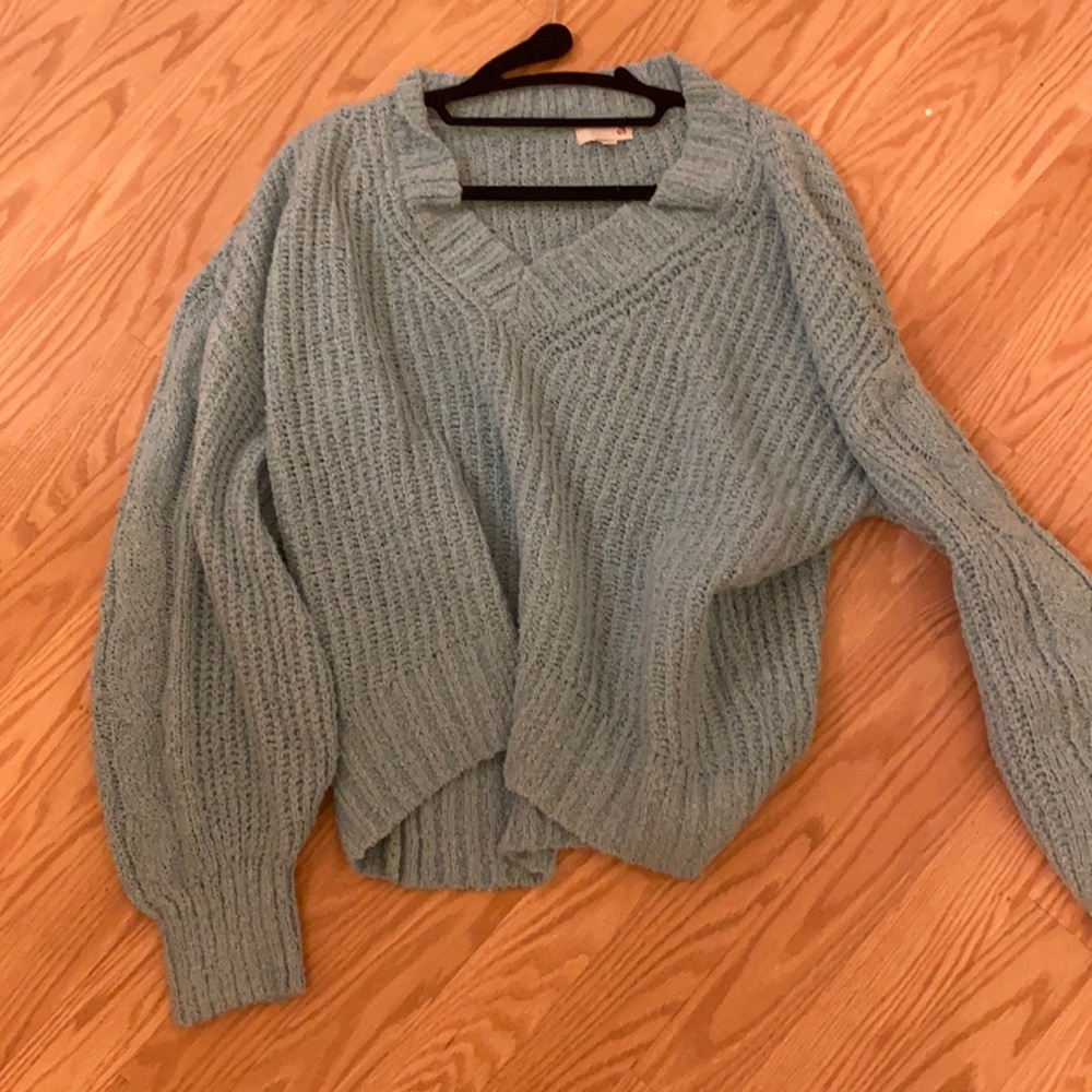 Blue chunky sweater